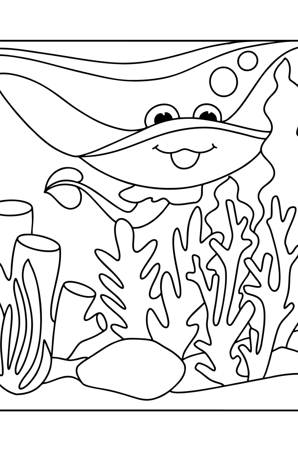 Desenho de Arraia para colorir ♥ para Imprimir e Online