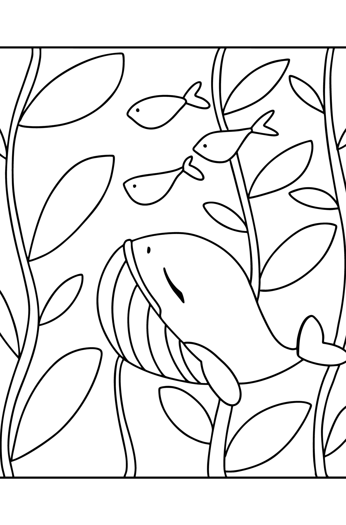 Whale baby coloring page - Coloring Pages for Kids
