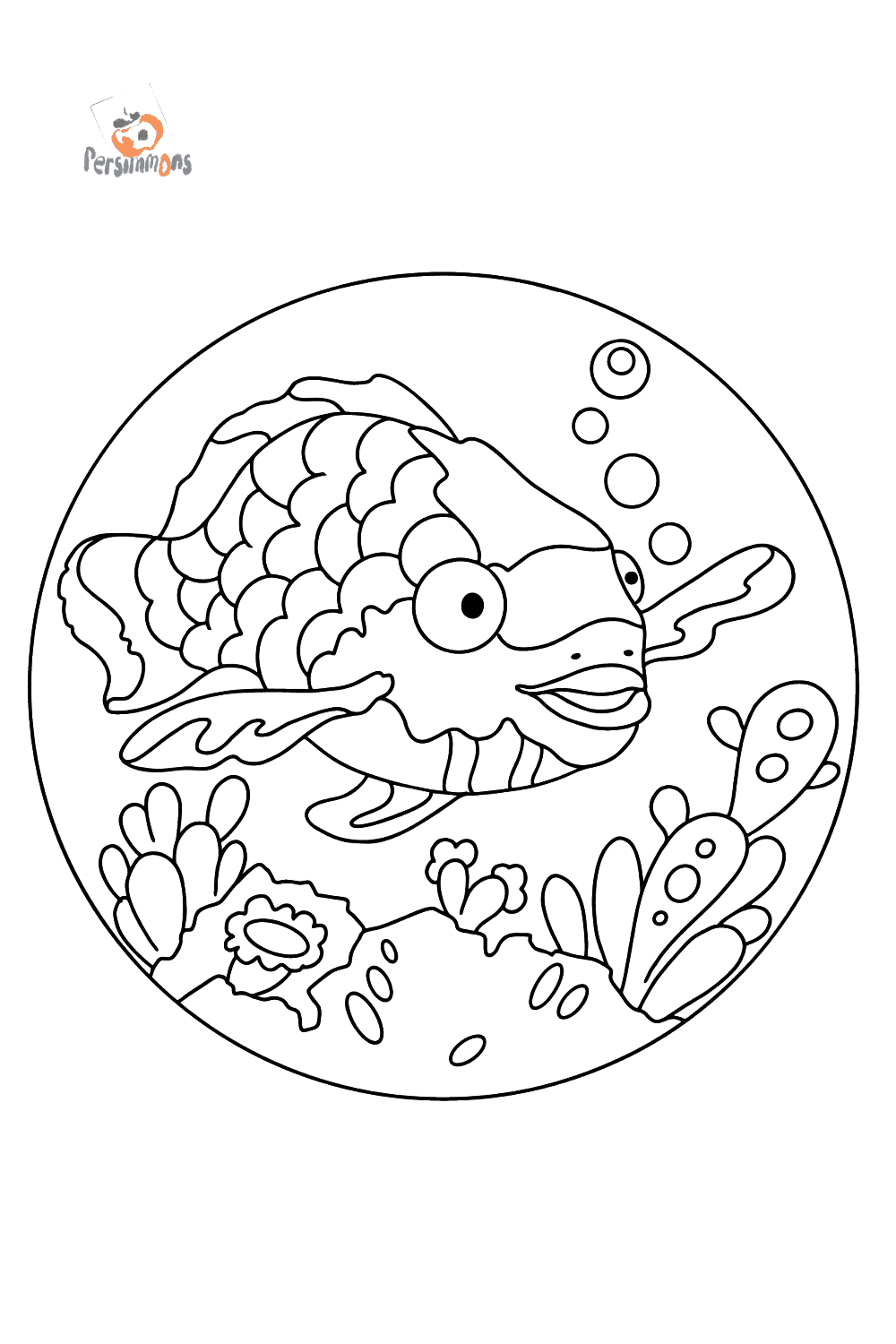 Cute Fish Coloring Page - Print fo free or Online!