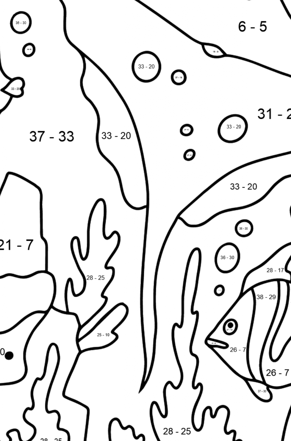 Coloring Page - Fish are Swimming - Download!