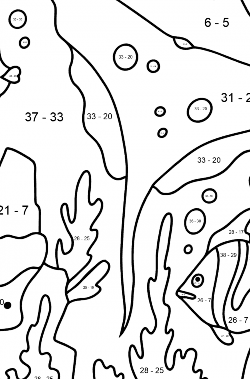 Coloring Page - Fish are Swimming - Download!