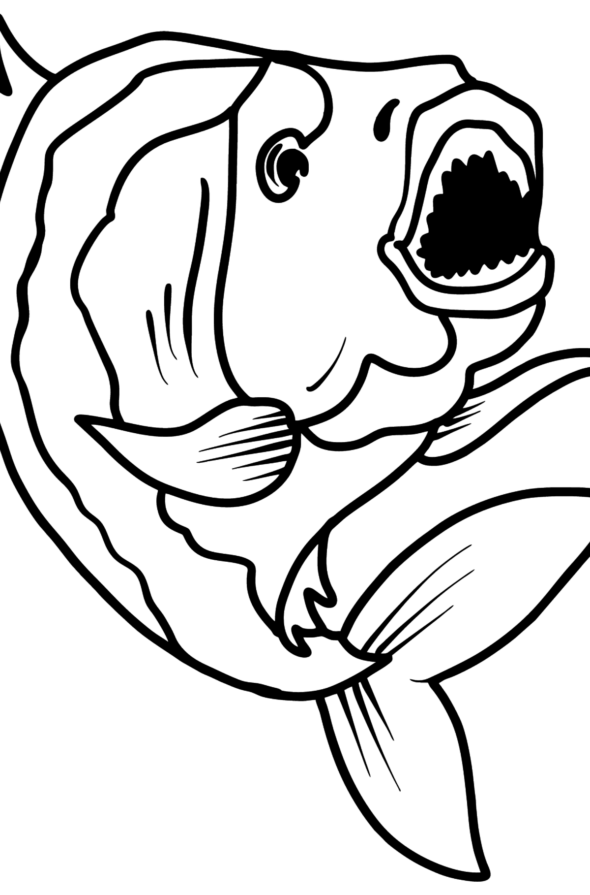 Piranha coloring page - Coloring Pages for Kids
