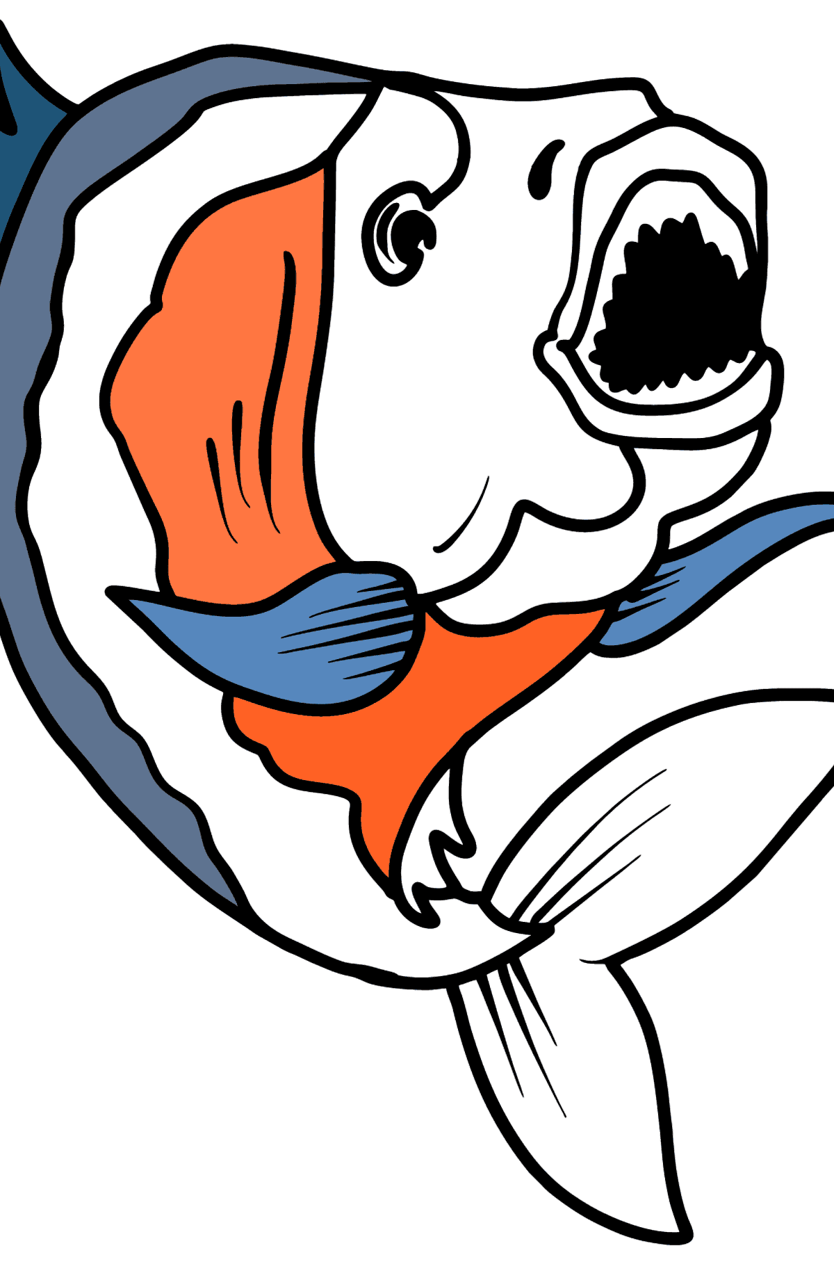 Piranha coloring page - Coloring Pages for Kids