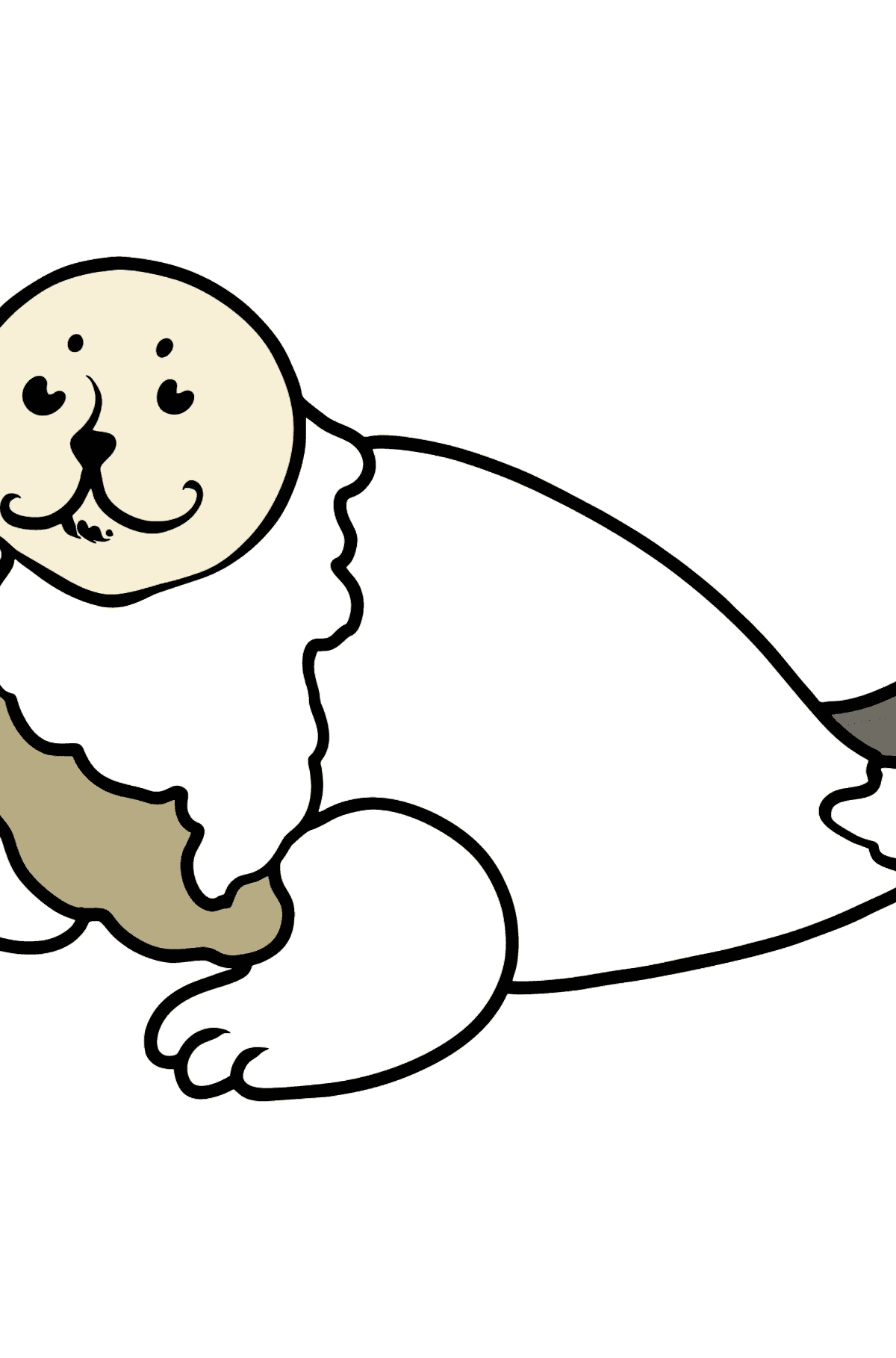 Розмальовка Тюлень - Розмальовки для дітей