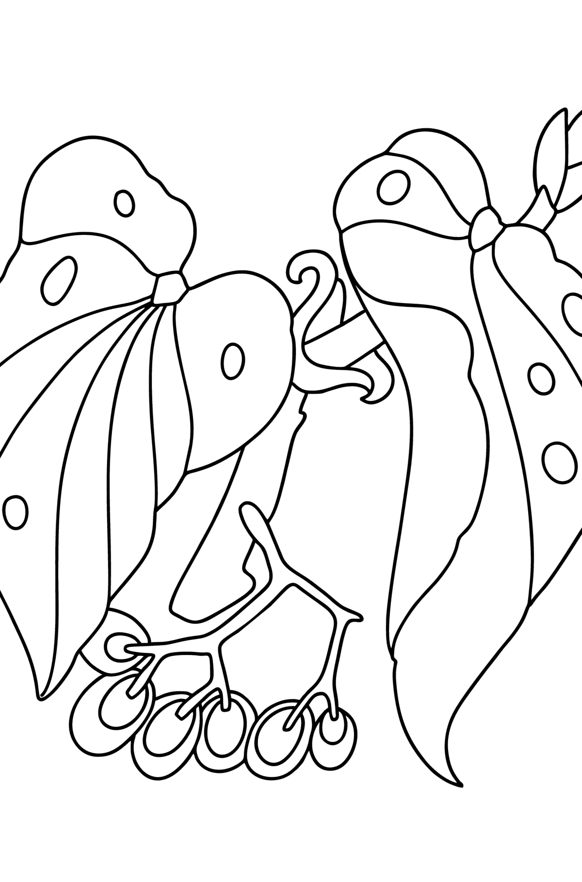 Desen de colorat Begonia - Desene de colorat pentru copii