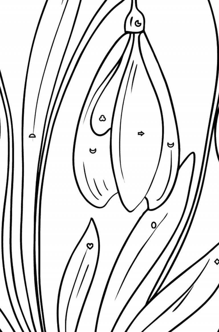 Schneeglöckchen Ausmalbild ♥ Kostenlos Drucken und Online!