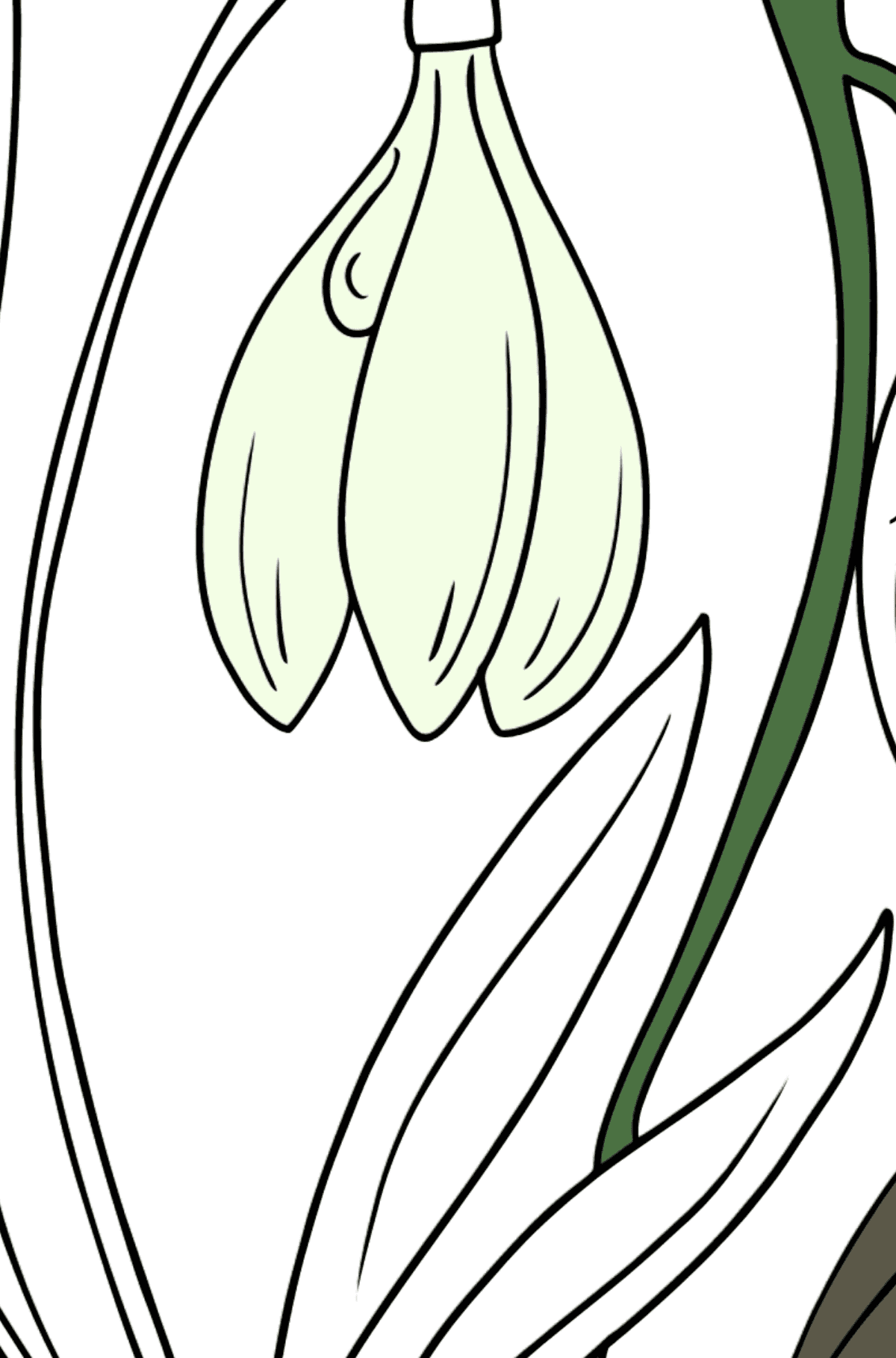 Coloring Page - spring flowers - Math Coloring - Subtraction for Kids