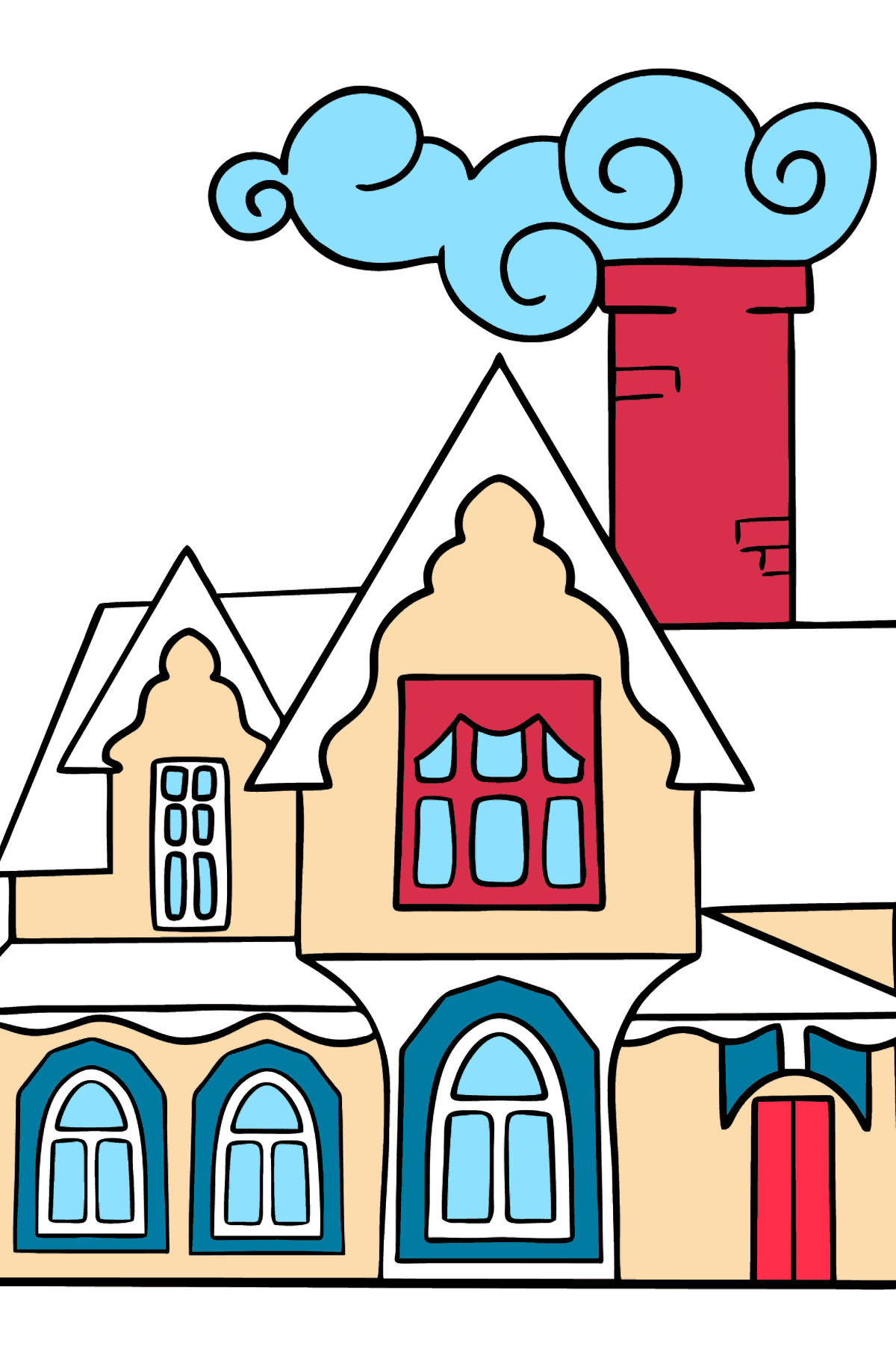 Coloring Page - A Miraculous House - Coloring Pages for Kids
