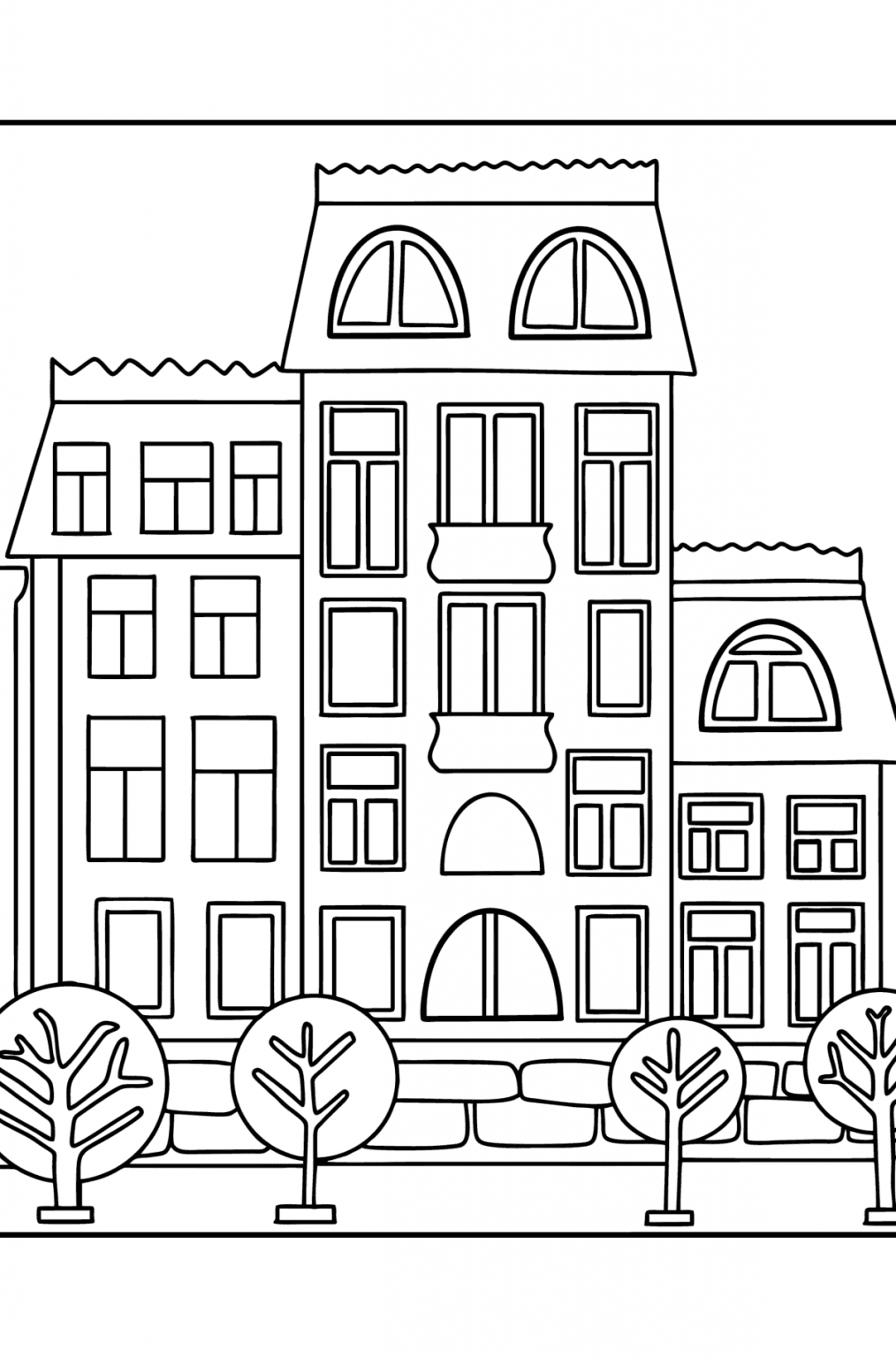 Houses Coloring Pages - Download, Print, and Color Online