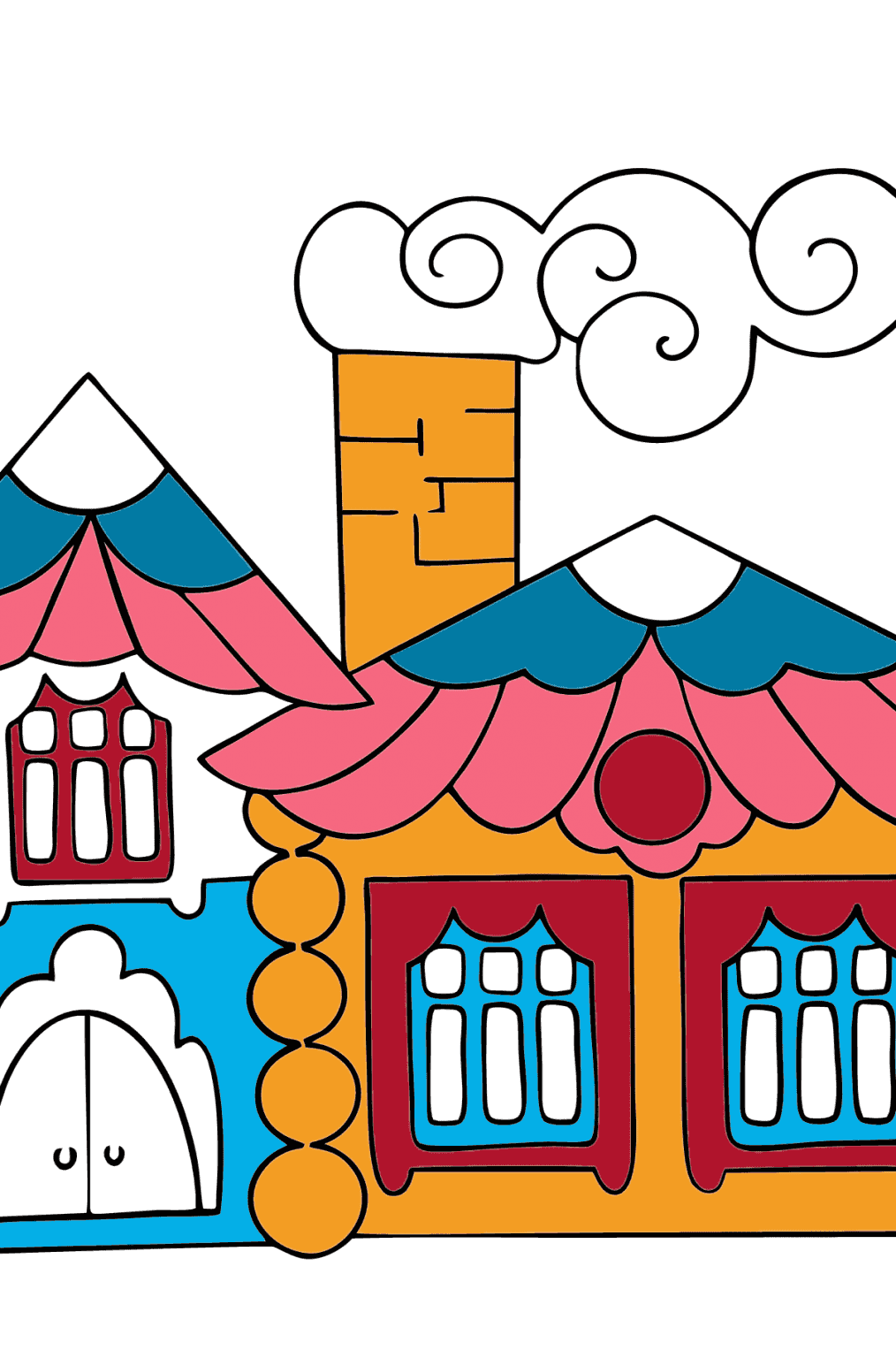 Cottage In The Desert Coloring Page Online And Print For Free cottage-in-the-desert-coloring-page-online-and-print-for-free