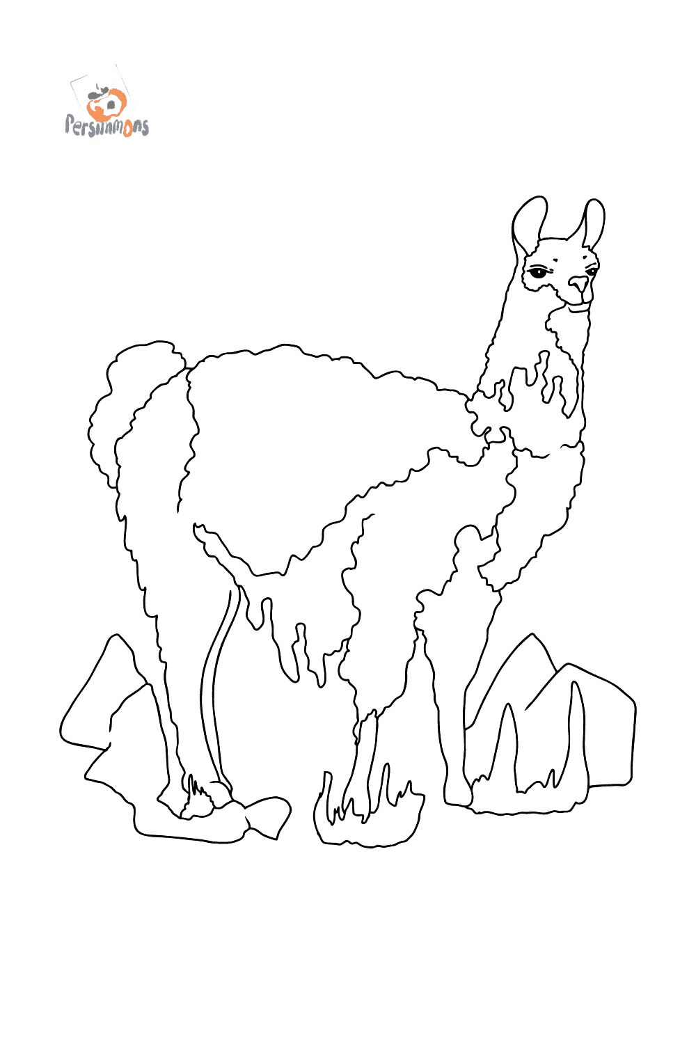  Coloring Page - A Lama is Inspecting the Area ♥ Online for Free! Bildidee 