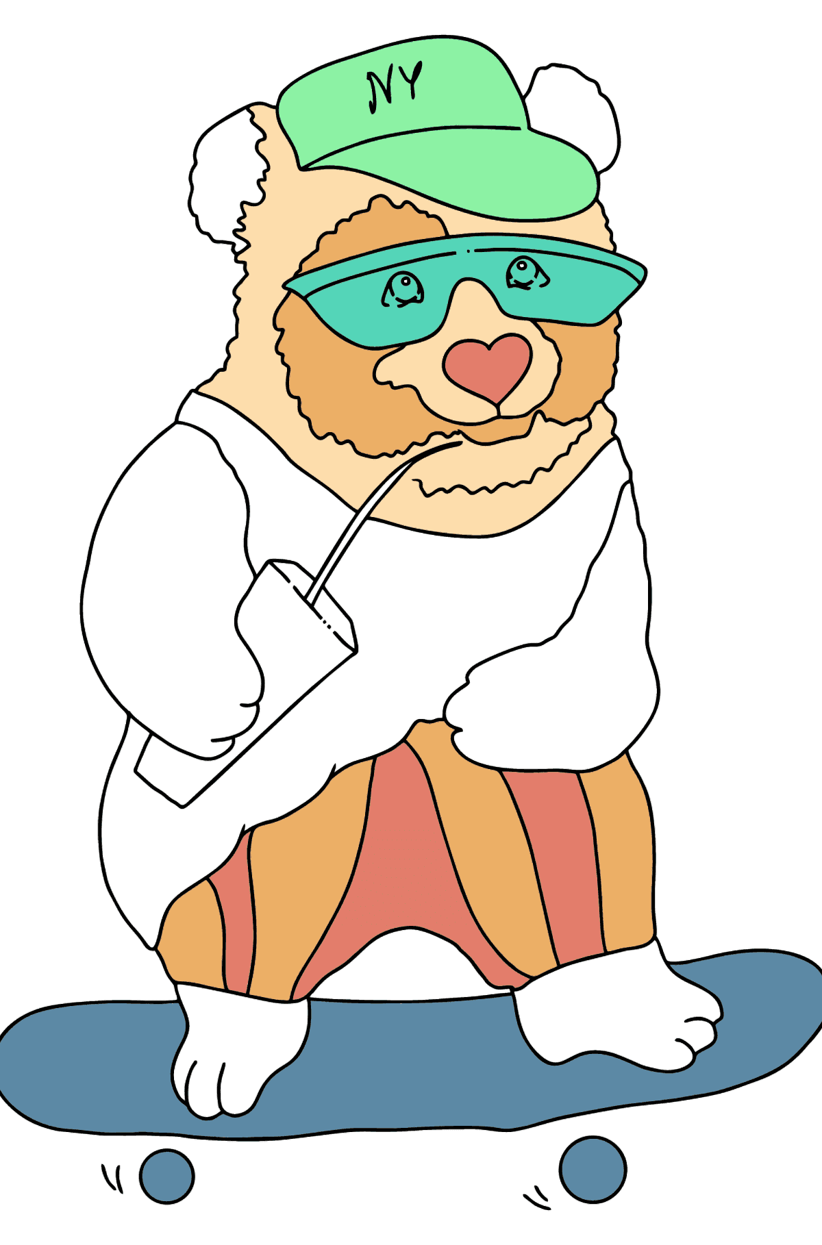 Funny Panda coloring page - Coloring Pages for Kids