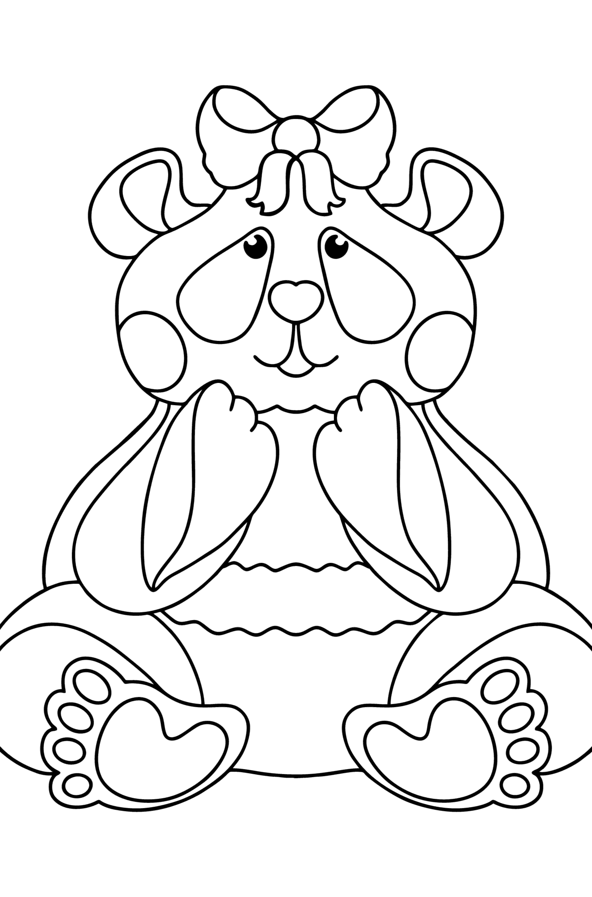 Panda baby coloring page - Coloring Pages for Kids