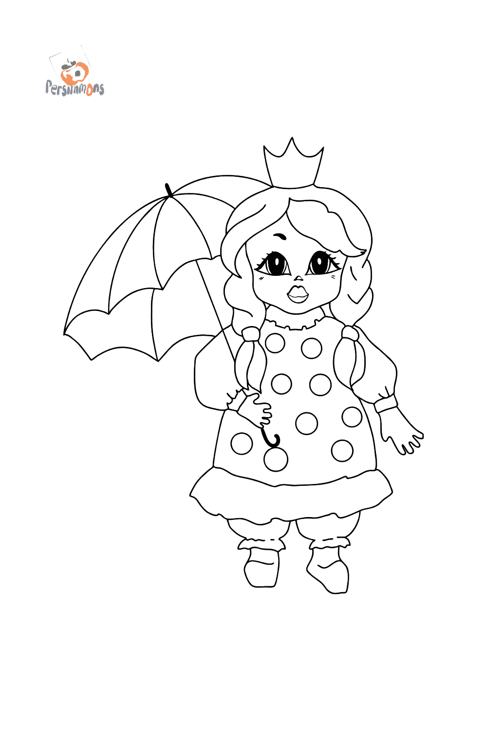 Funny princess coloring page (difficult) ??? Online and Print for Free!