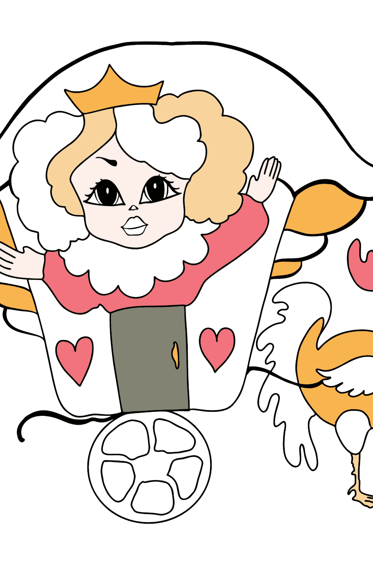 Веселая Принцесса Раскраска - Картинки для Детей