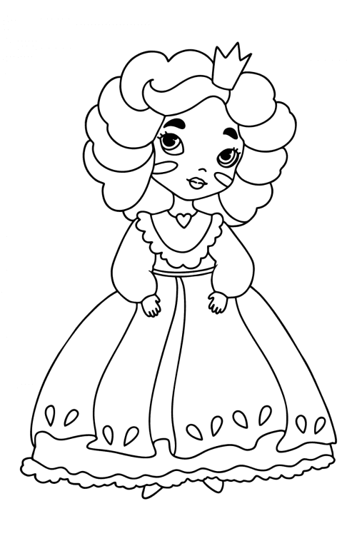 Graceful Princess in a Splendid Gown