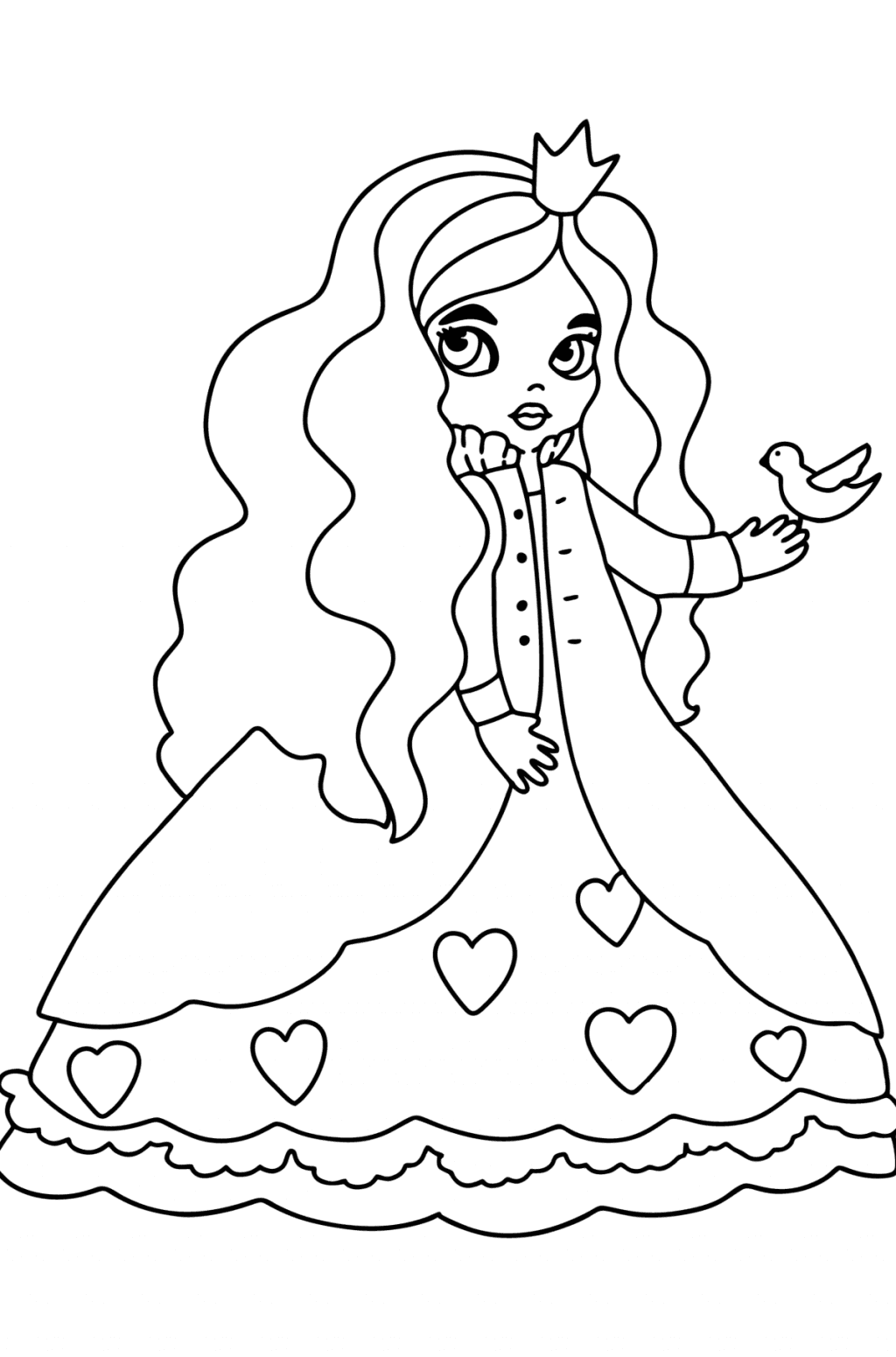 Little sorceress oloring page online and print for free 