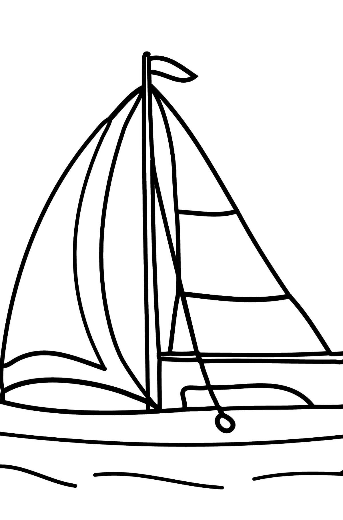 Раскраска Лодка - Картинки для Детей