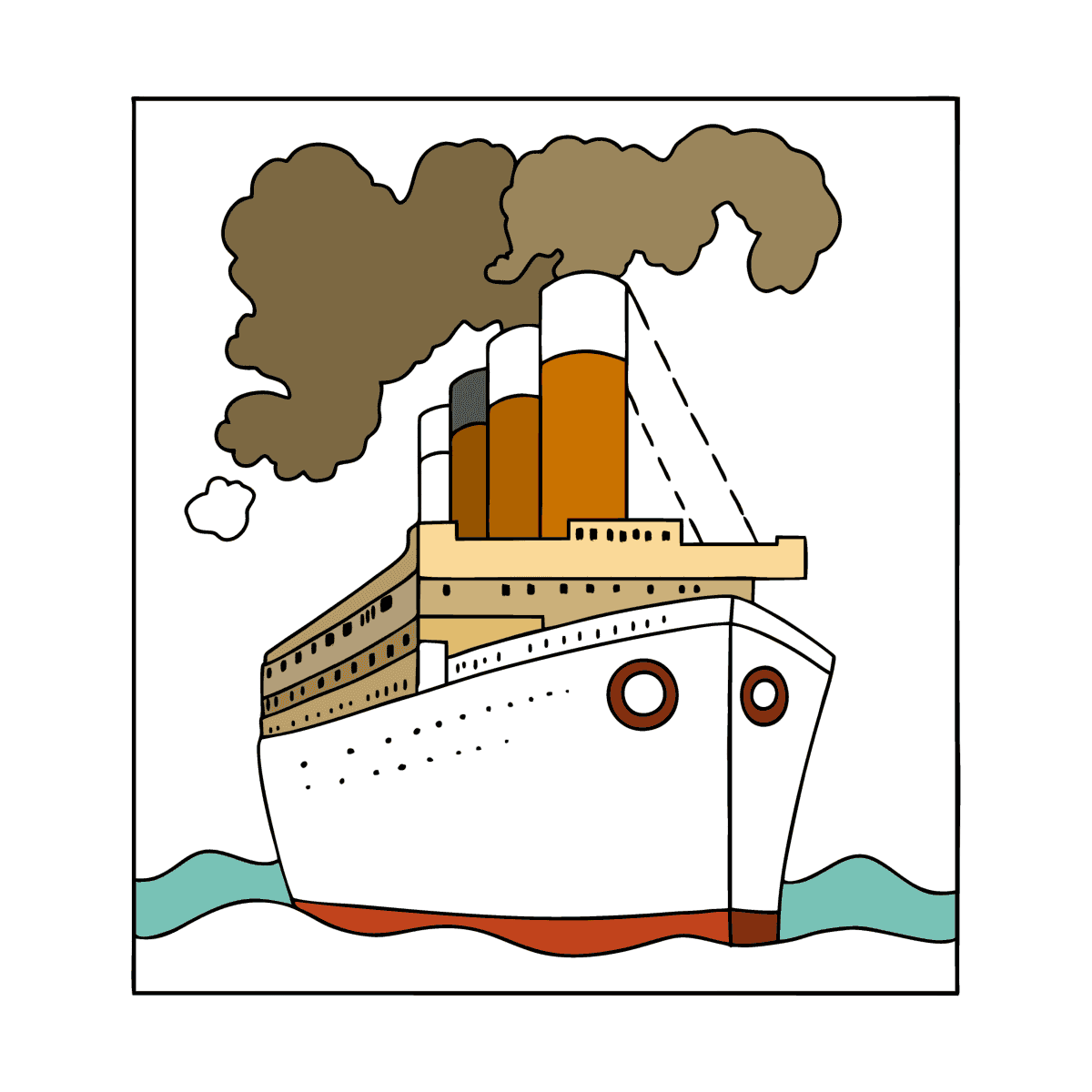 Рисунок судна или корабля