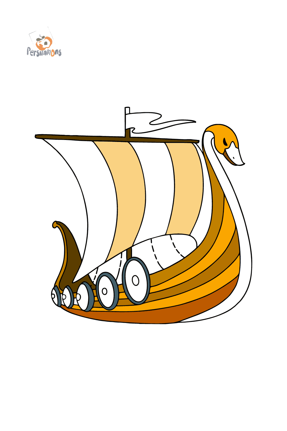 Viking ship сoloring page ♥ Online and Print for Free!