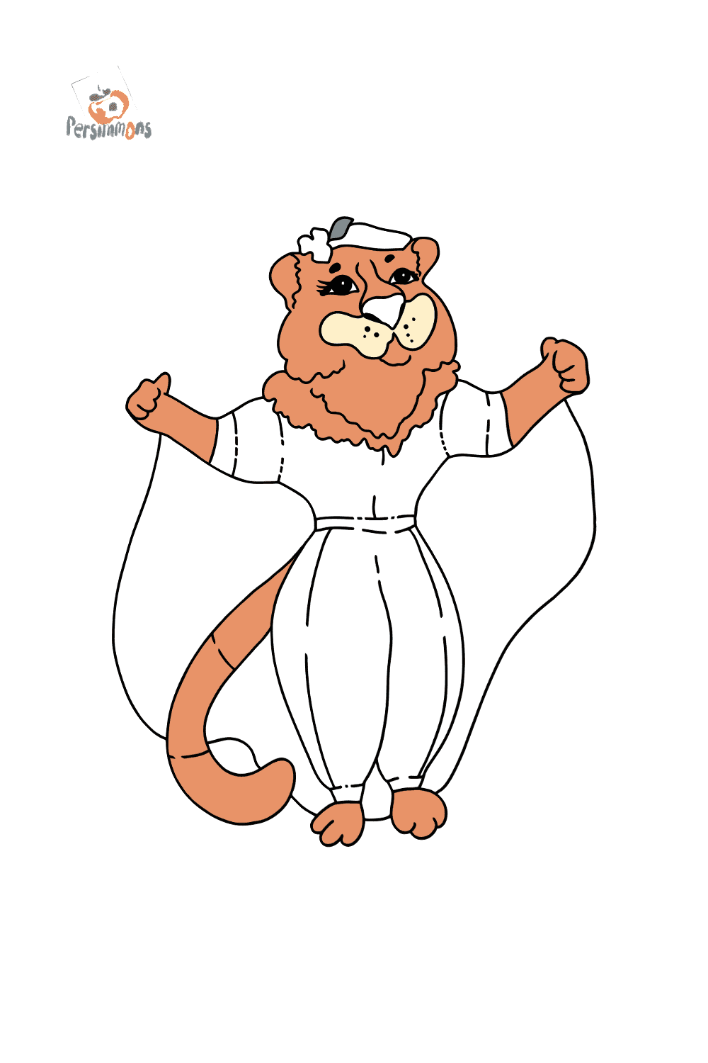 Coloring Page with A Tigress - Print fo free!