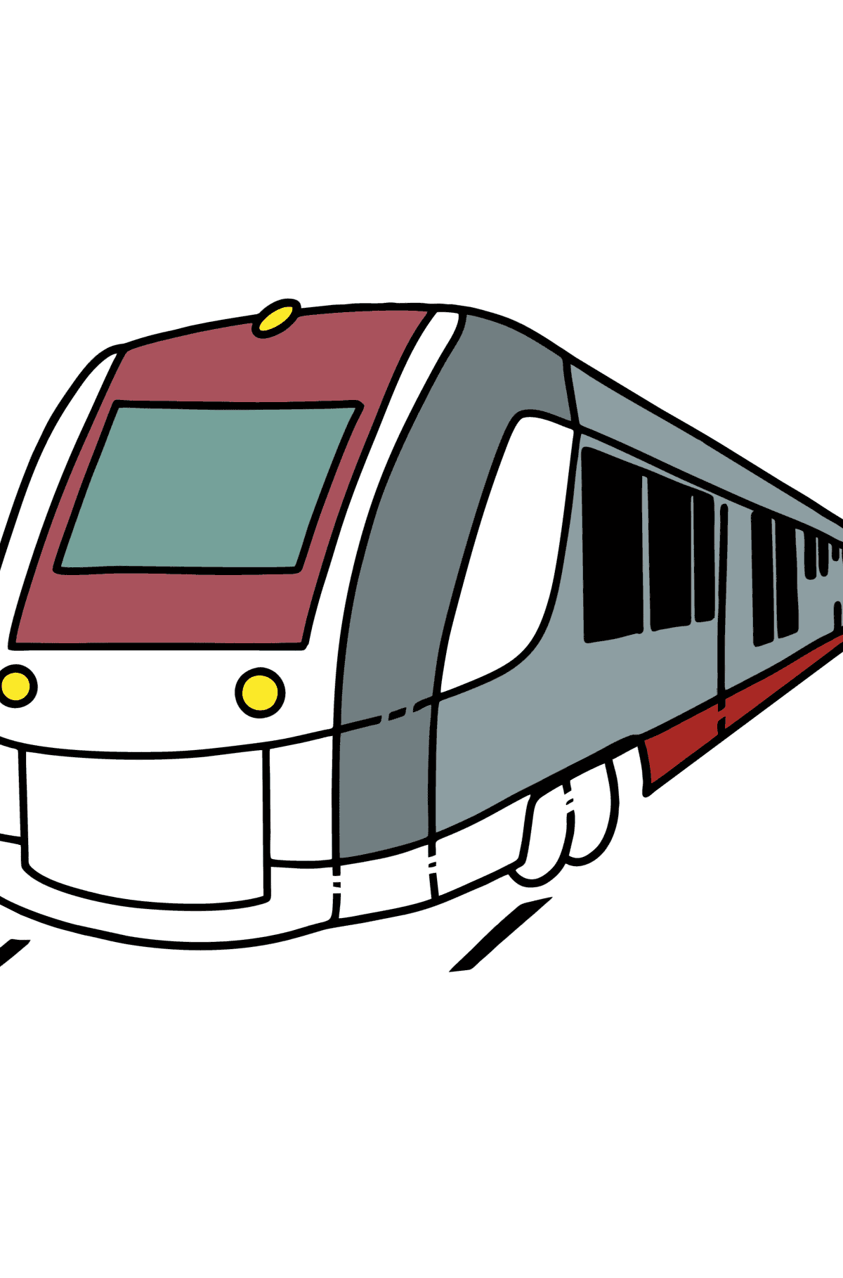 Disegno di Treno da colorare - Disegni da colorare per bambini