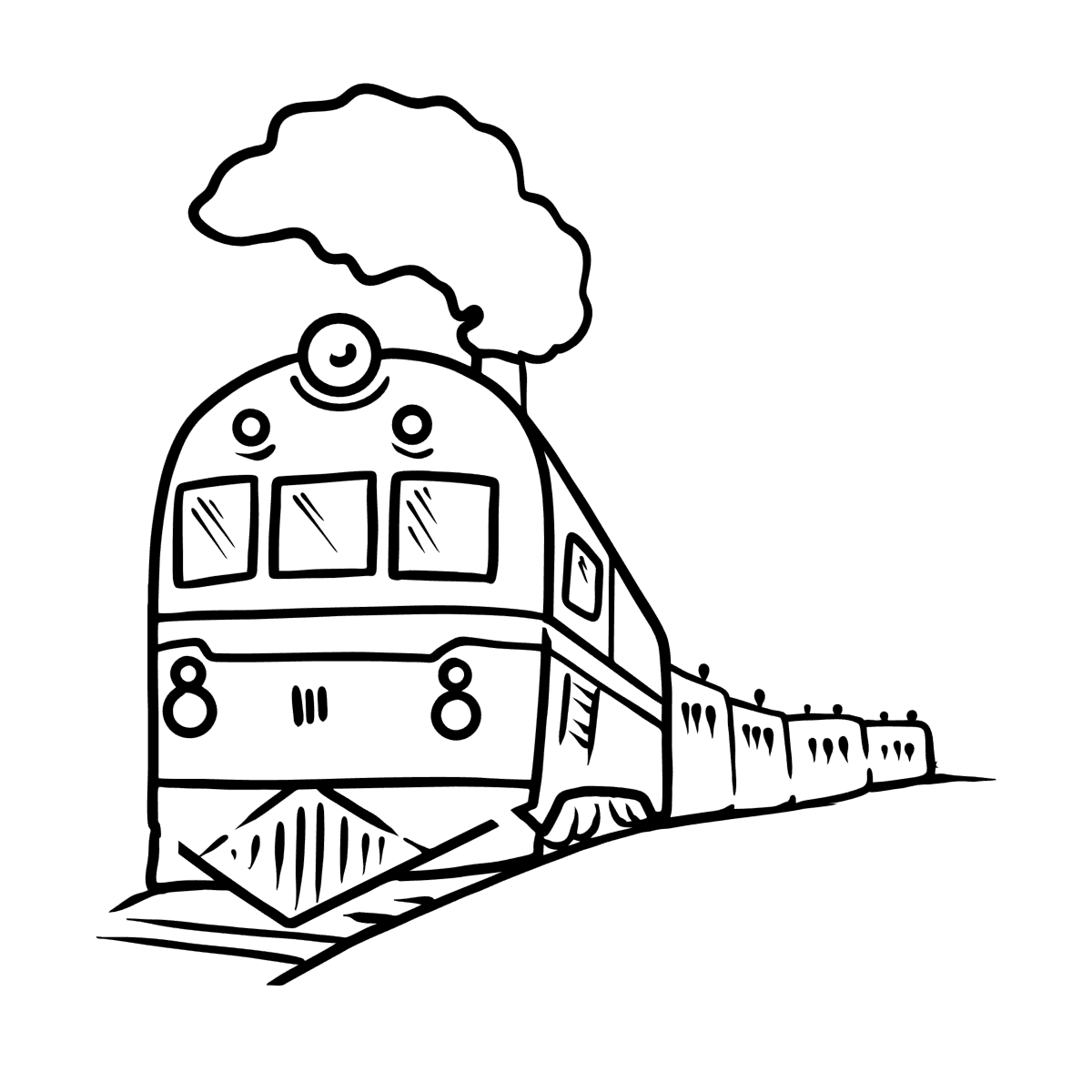 Раскраска проводник поезда