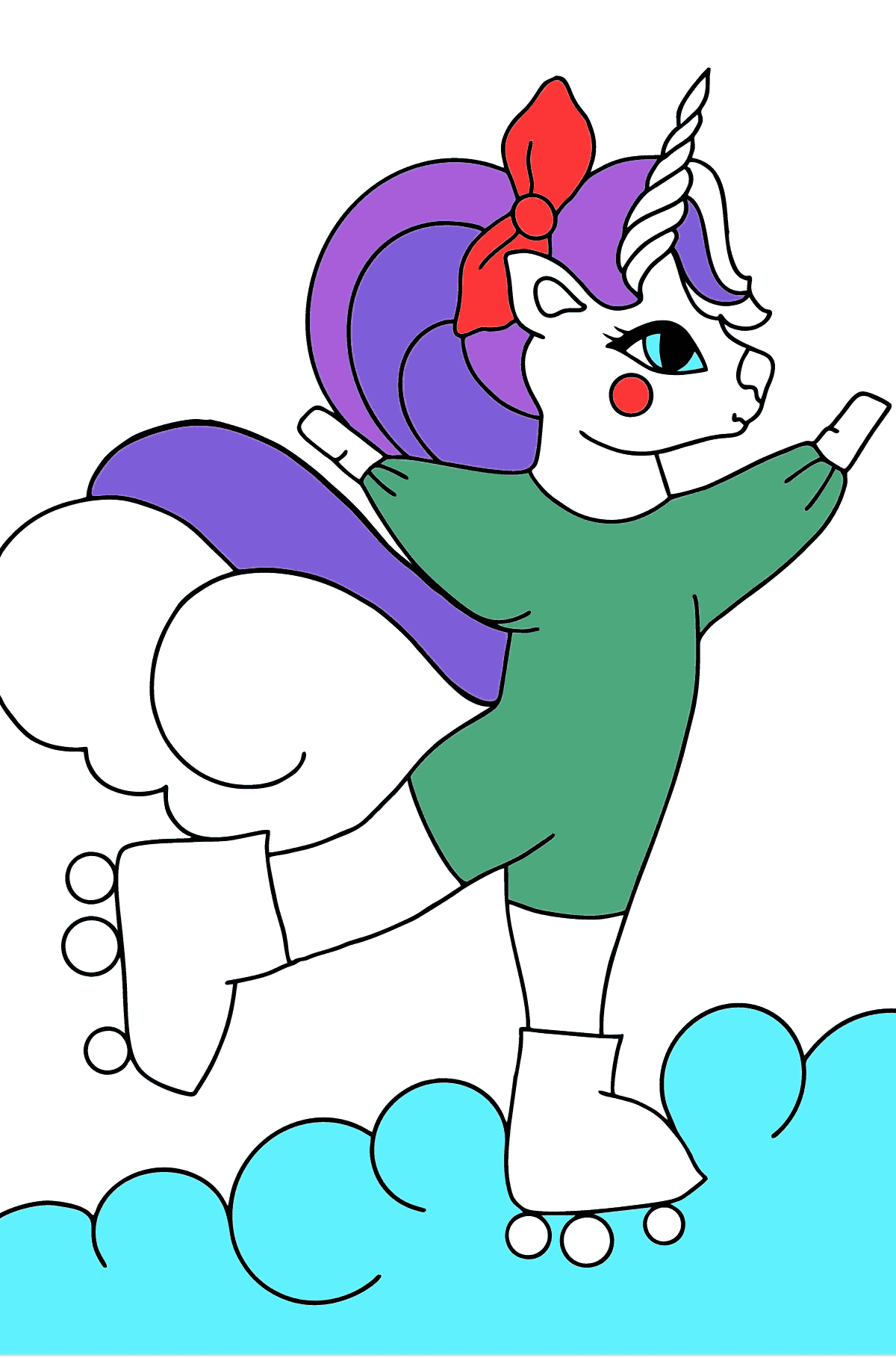 Cute Unicorn to Color for Kids - Coloring Pages for Kids