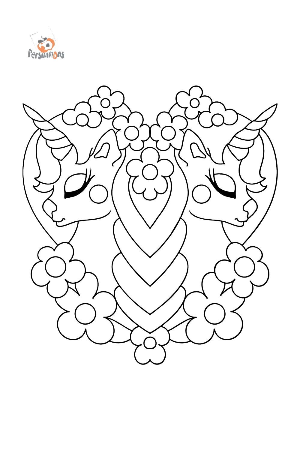 Coloring page cartoon Unicorn ♥ Online and Print for Free