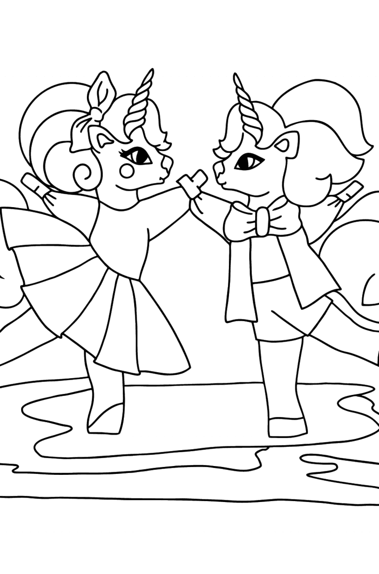 Beautiful Enhjørning Coloring Pages Abstract Nature