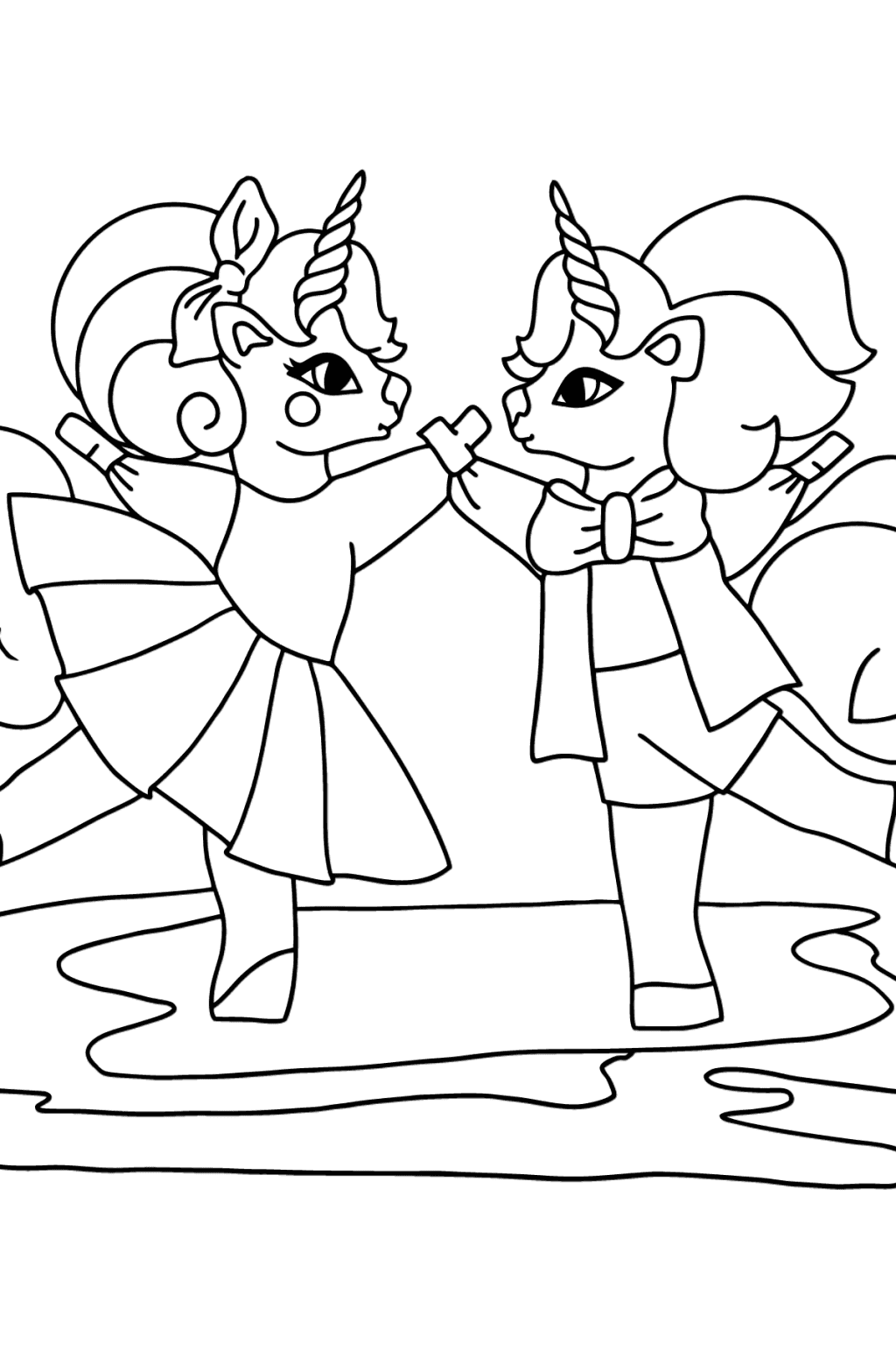 Naughty Unicorn coloring page ♥ Online and Print for Free!