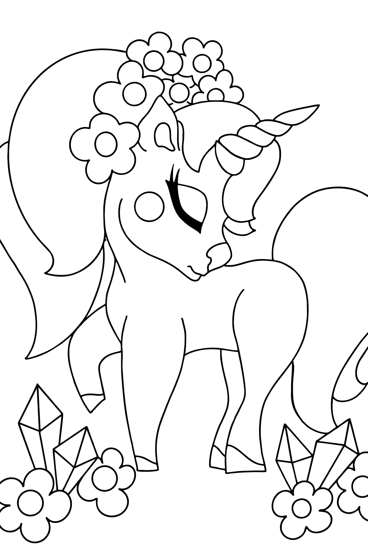 Simple Unicorn Coloring Book for Kids - Coloring Pages for Kids