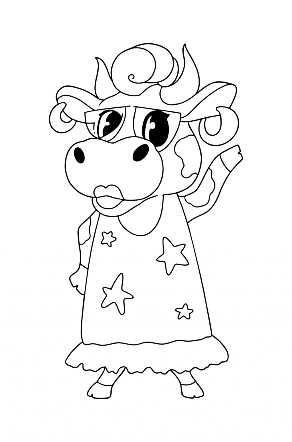 Cow coloring pages - Download, Print, and Color Online!