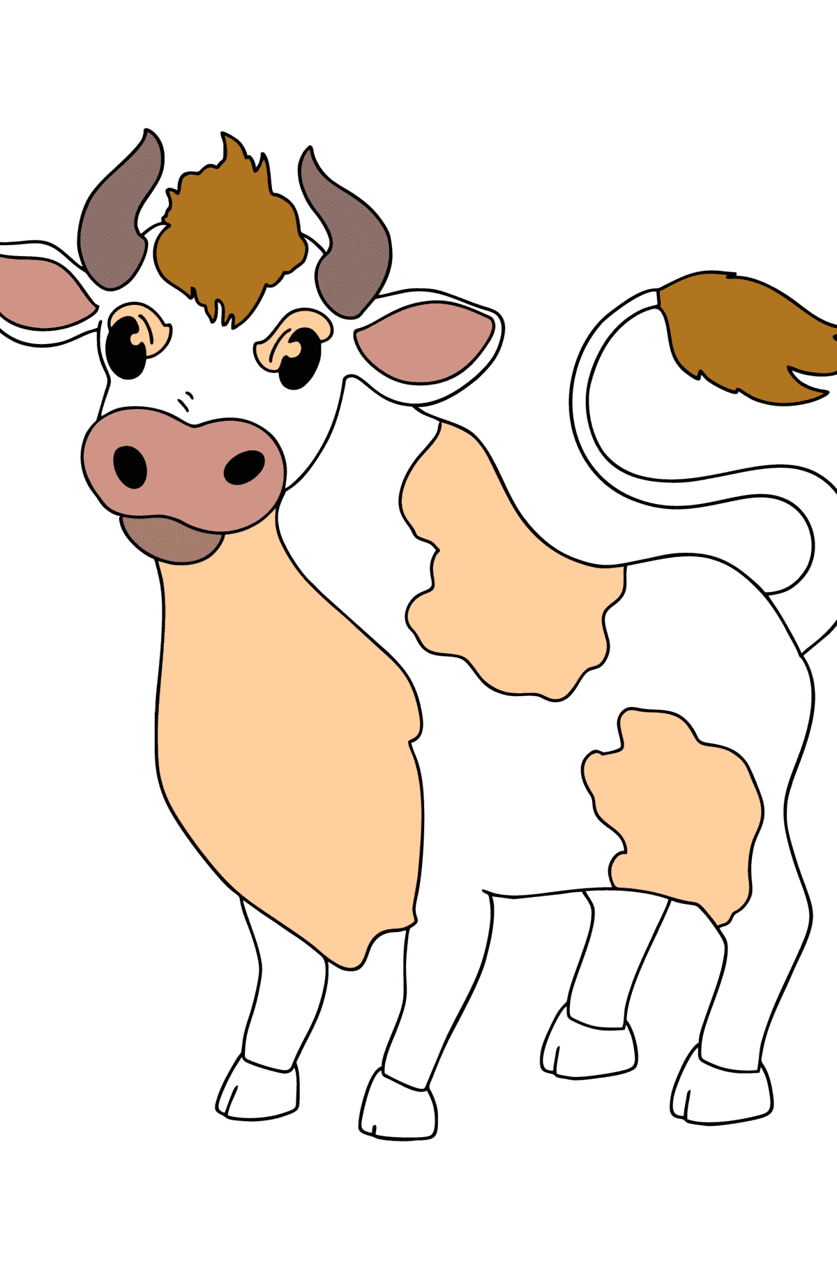 Gray bull coloring page - Coloring Pages for Kids