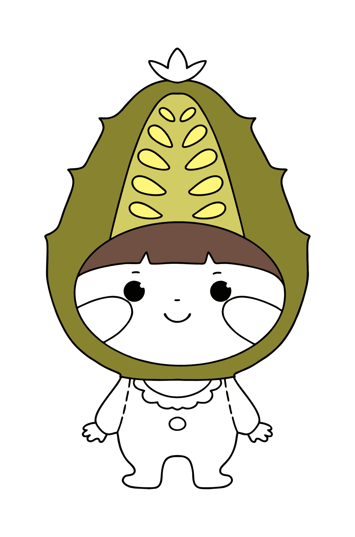 Cucumber suit сoloring page - Coloring Pages for Kids