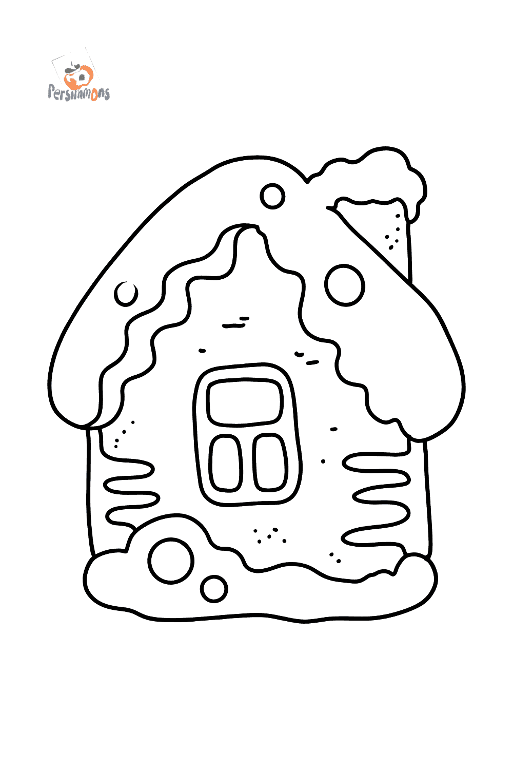 Beautiful Gingerbread House coloring page ♥ Online and Print!