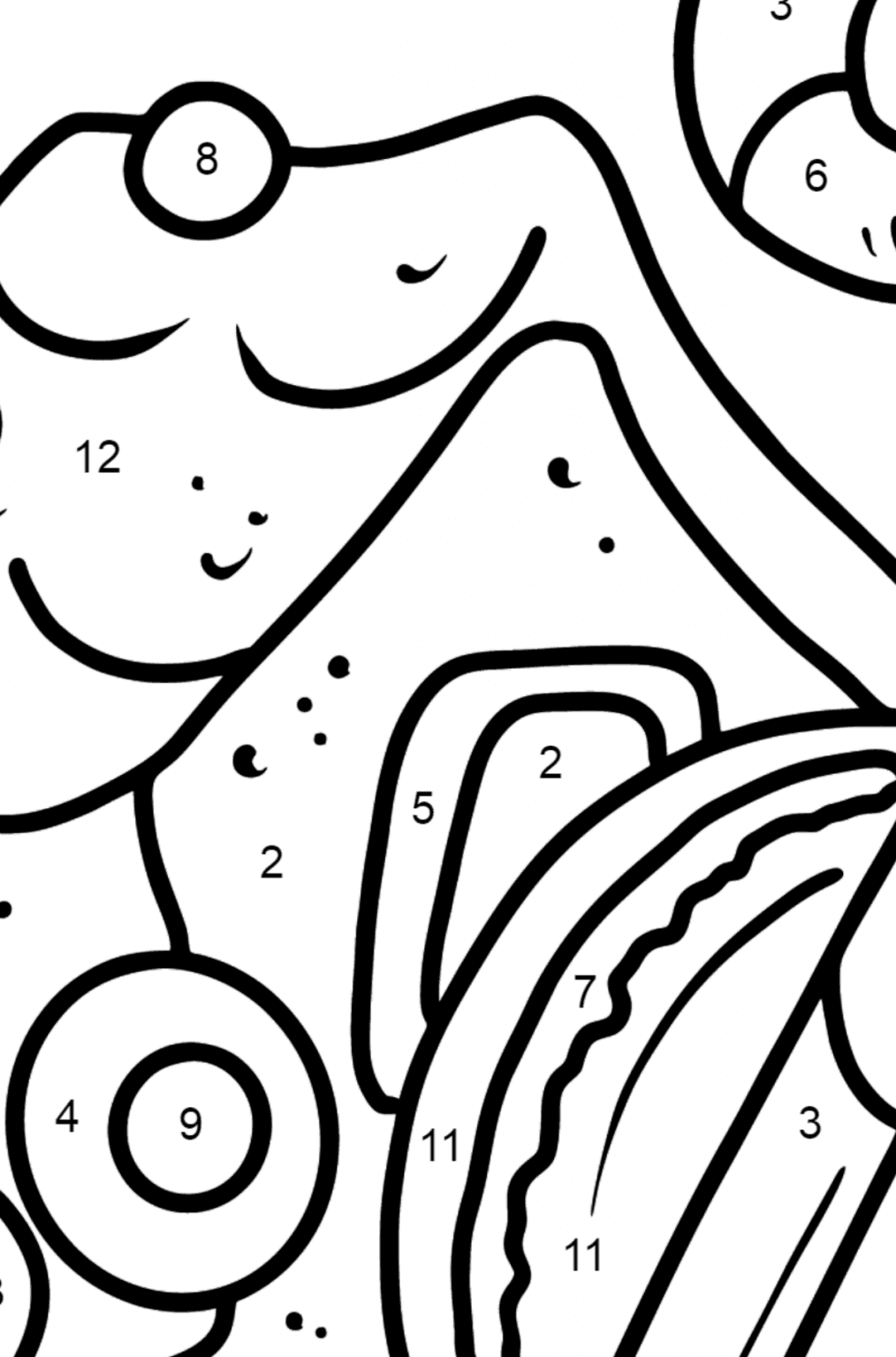 Christmas sweets coloring page online and print for free 