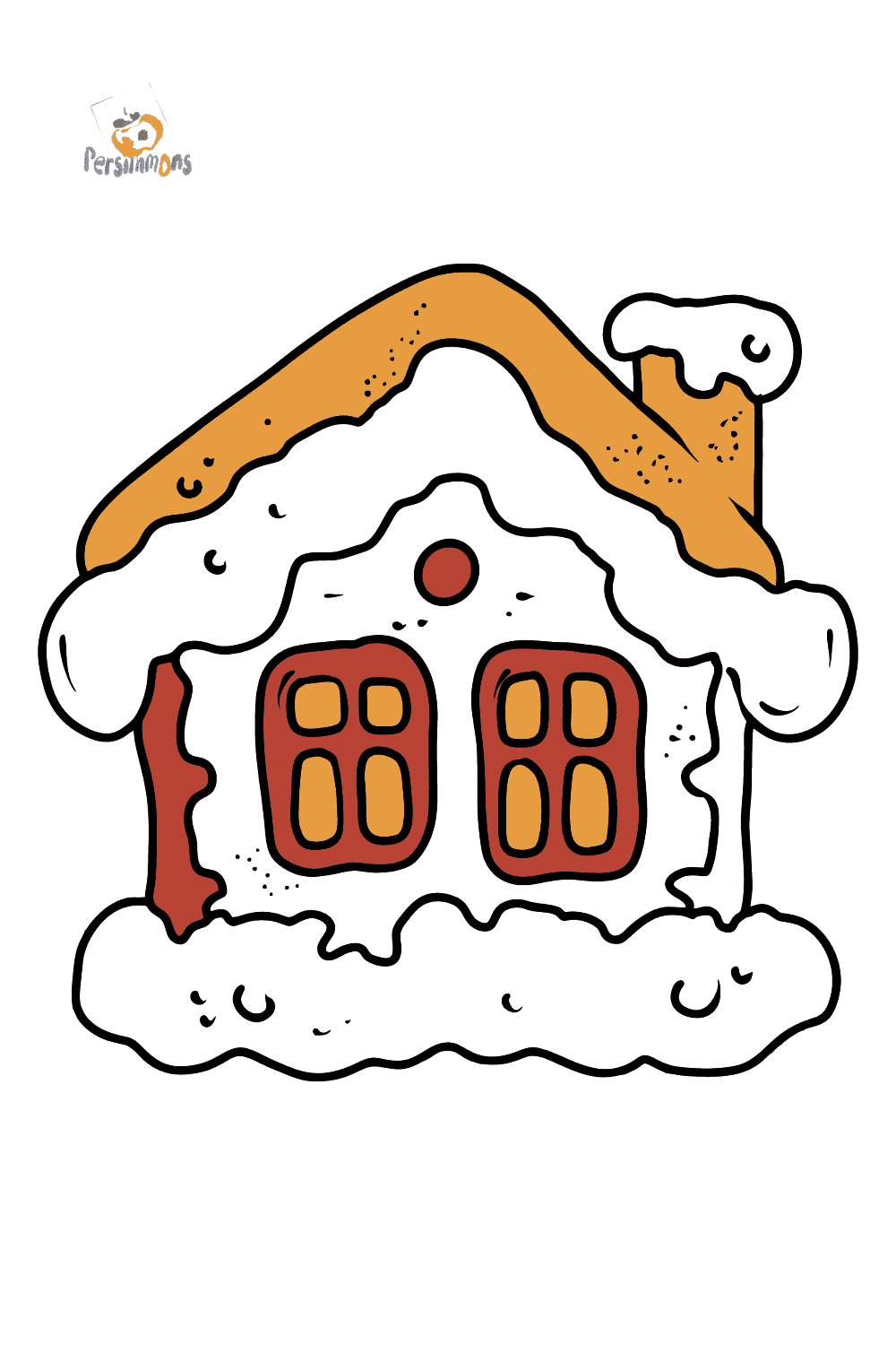 Gingerbread House coloring page ♥ Online and Print for Free!