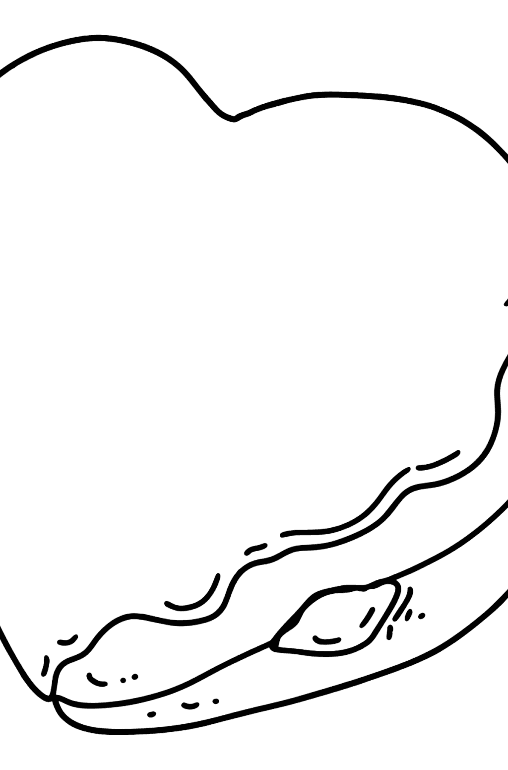 Heart Shaped Donut coloring page ♥ Online and Print for Free!