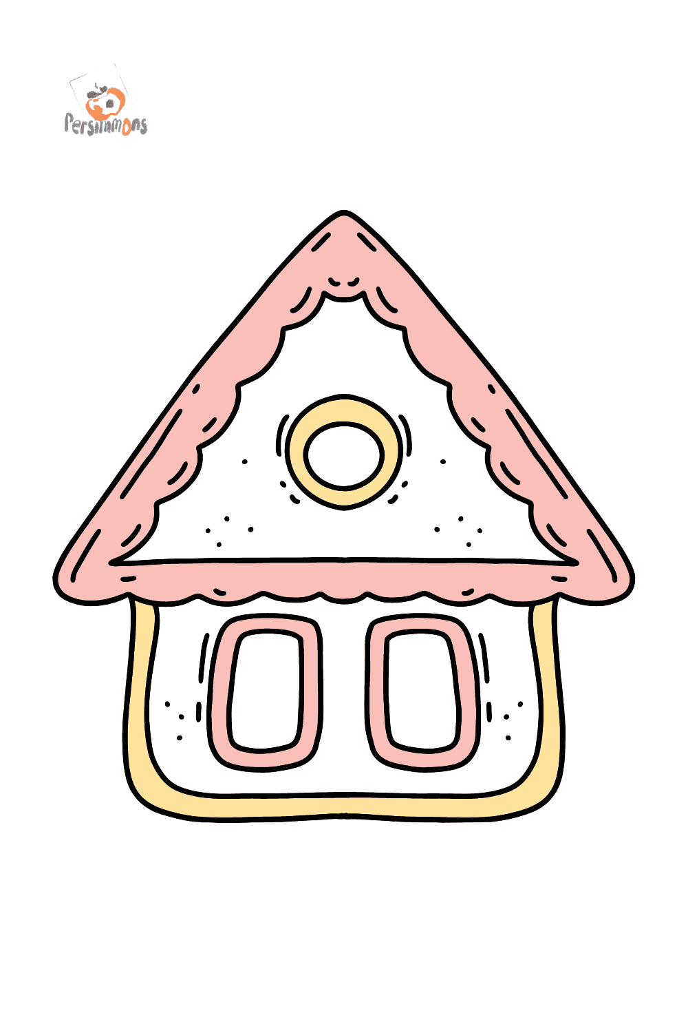 Little Gingerbread House coloring page ♥ Online and Print for Free!