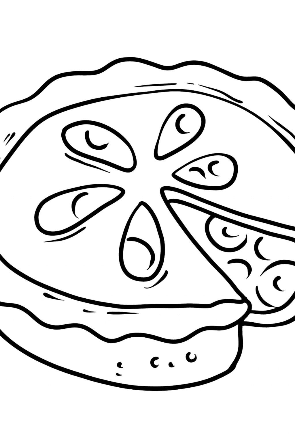 Strawberry Pie coloring page ♥ Online and Print for Free!