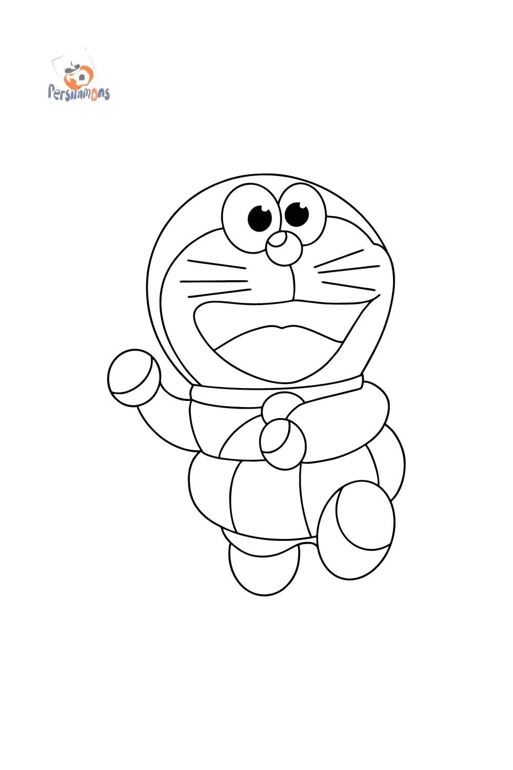 Tegning til fargelegging doraemon med livline coloring for kids