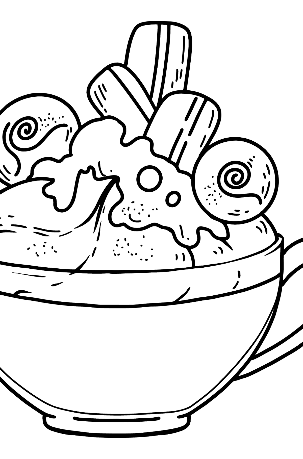 Desenho da xícara de café para colorir - Imagens para Colorir para Crianças