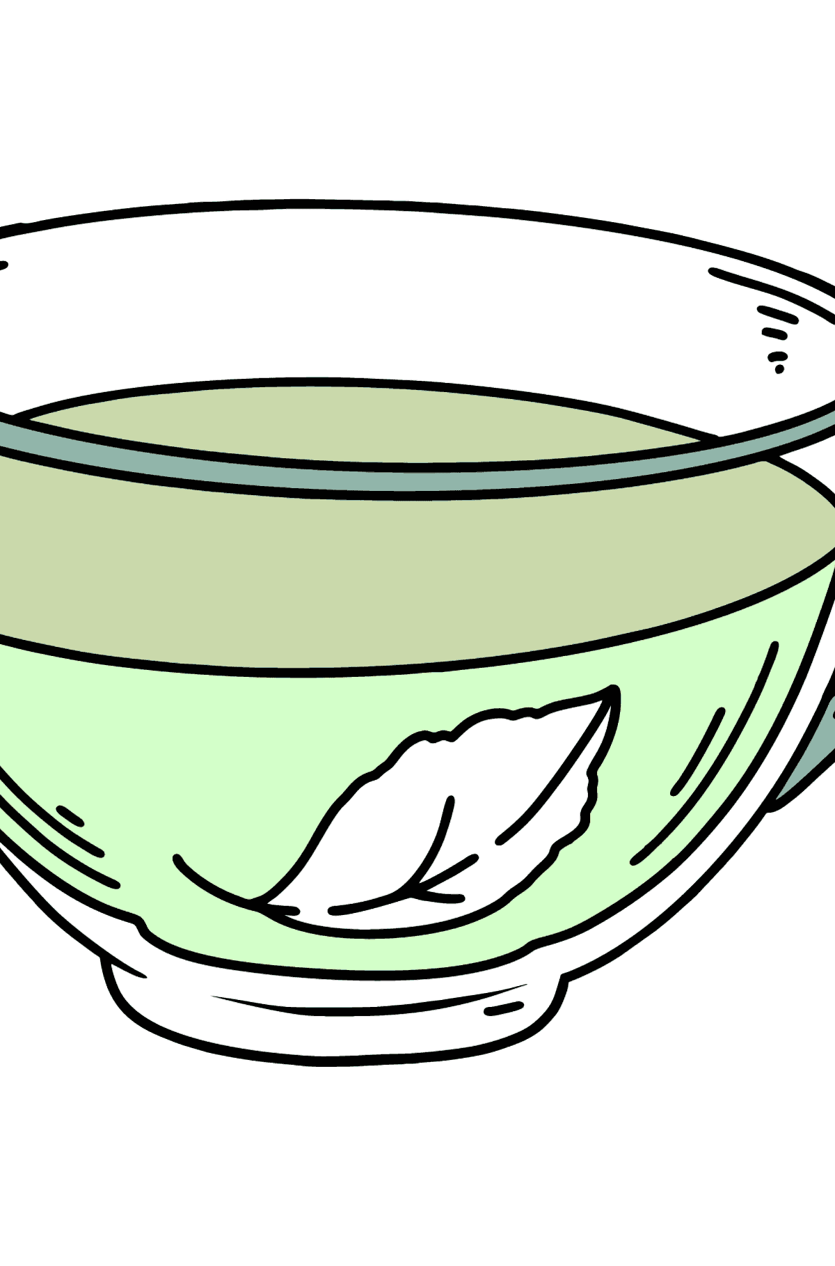 Green Tea coloring page - Coloring Pages for Kids