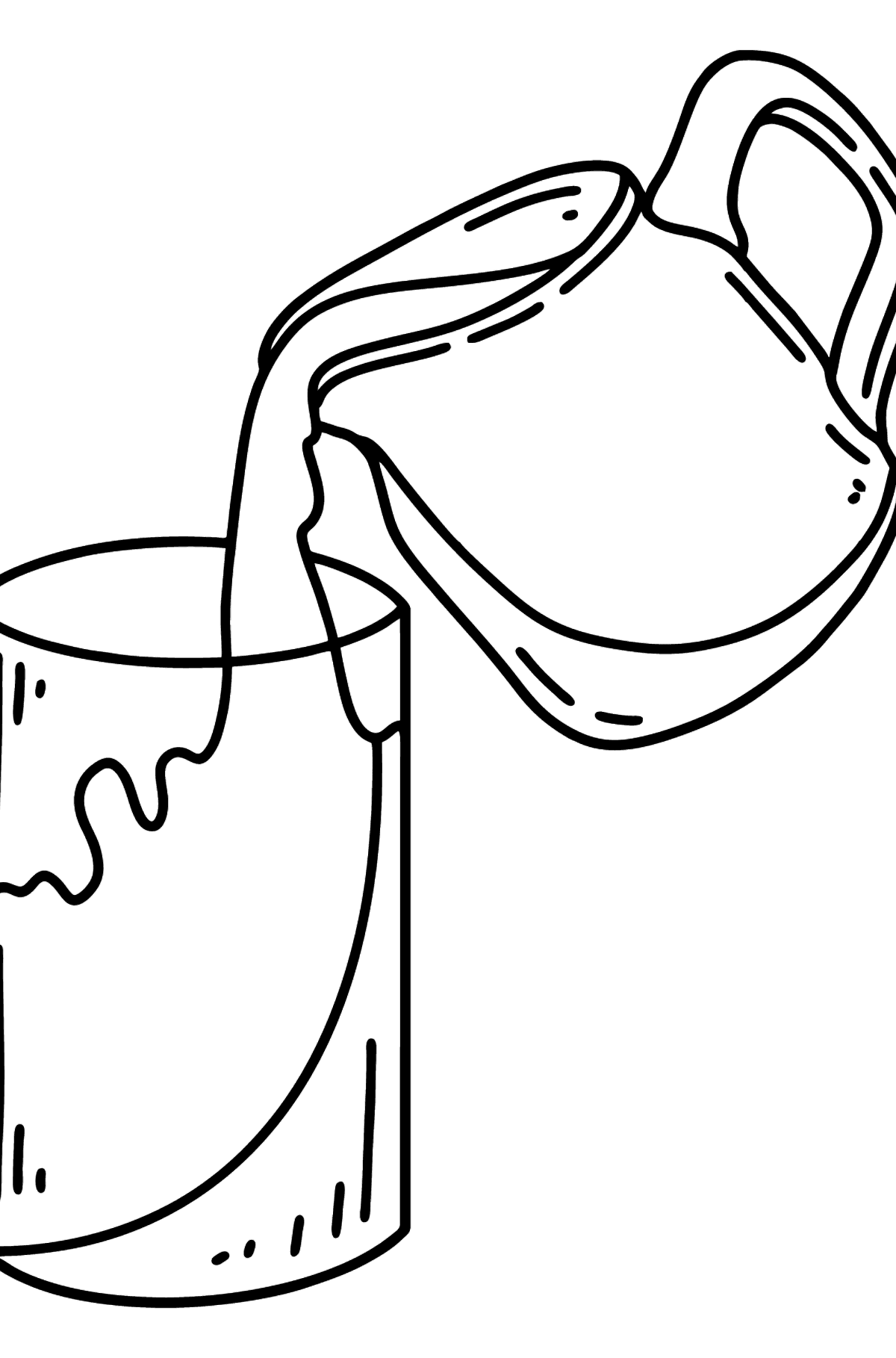 Milk and Milk Jug coloring page - Coloring Pages for Kids