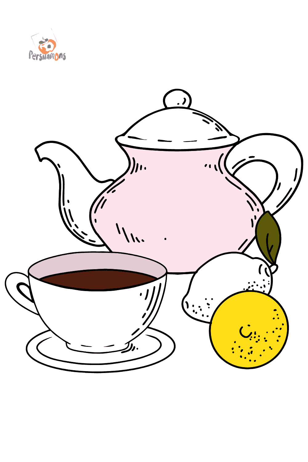 Раскраска Заварной чайник | Раскраски для детей