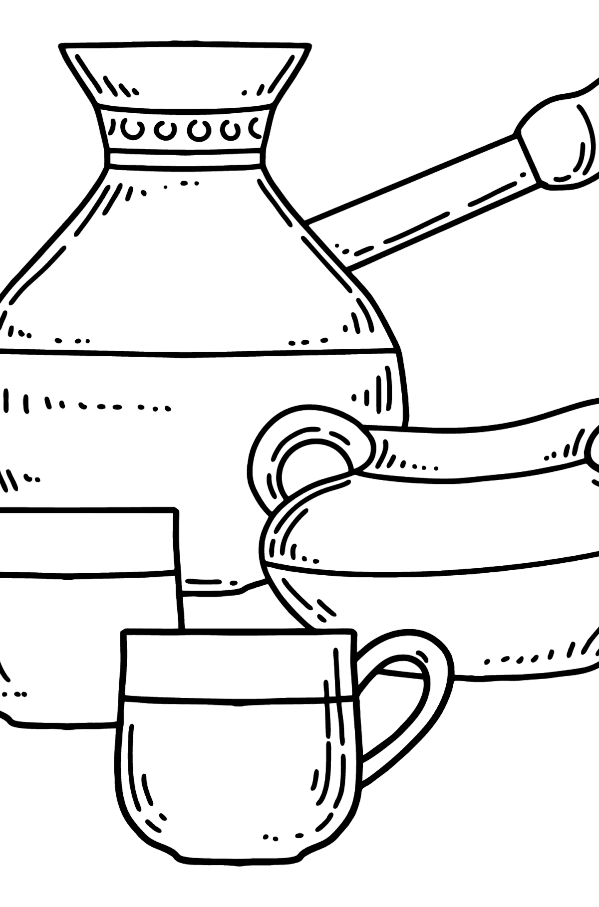 Turkish Coffee coloring page - Coloring Pages for Kids