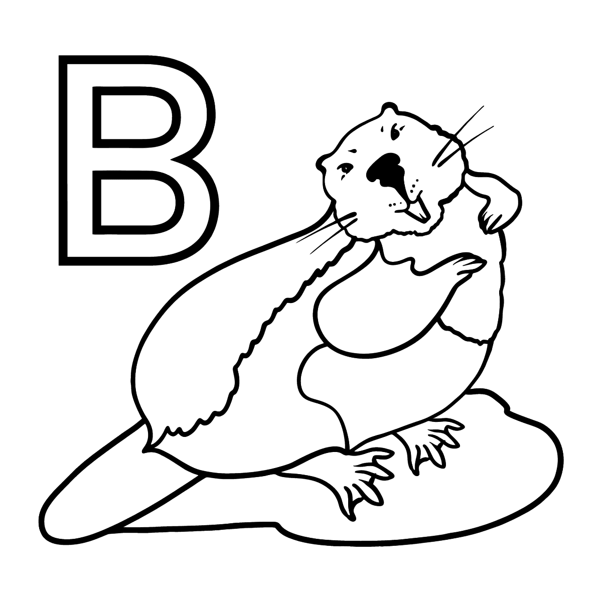 English Letter B coloring pages ♥ Free Online!