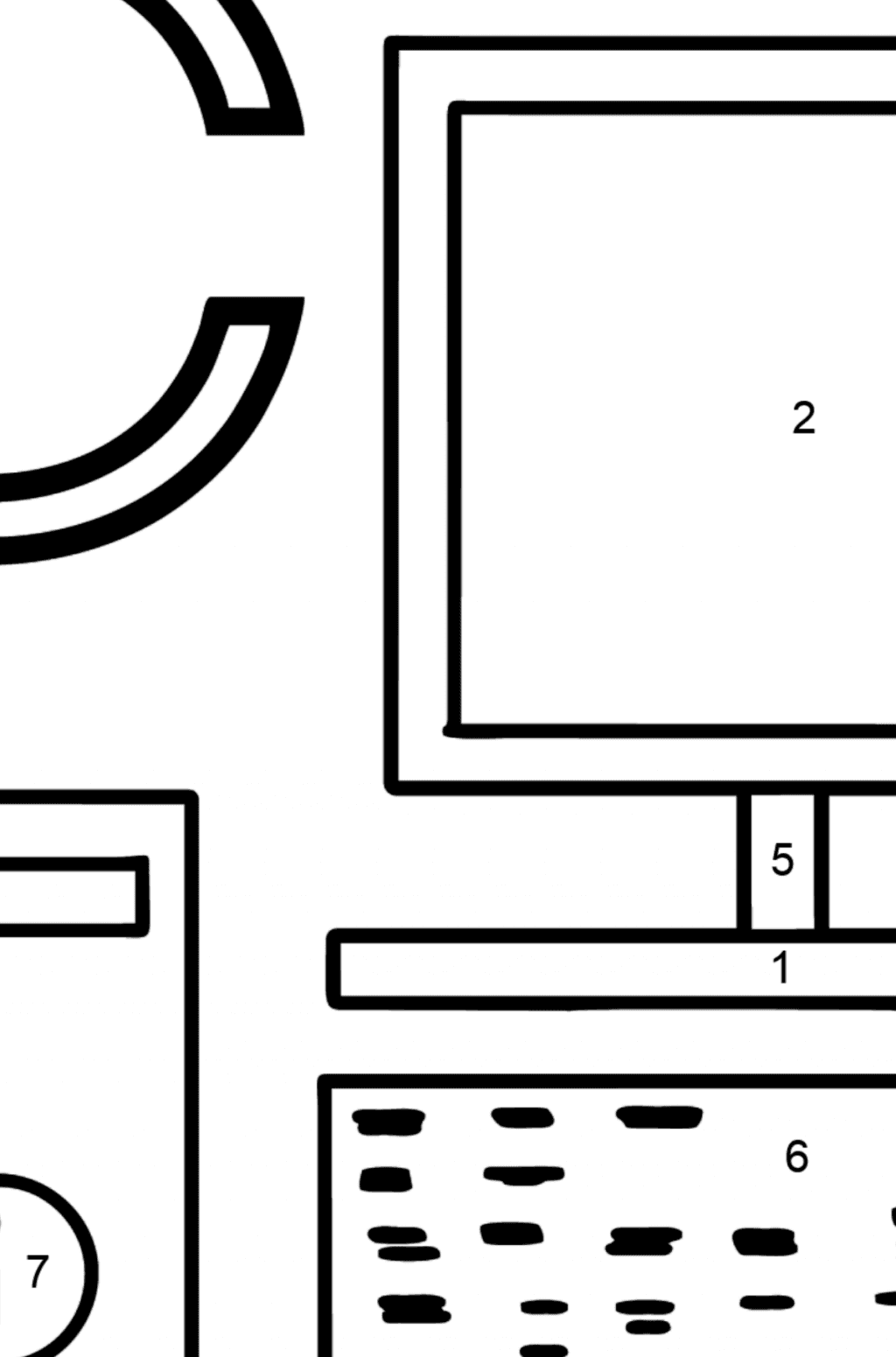 English Letter C coloring pages ♥ Free Online!