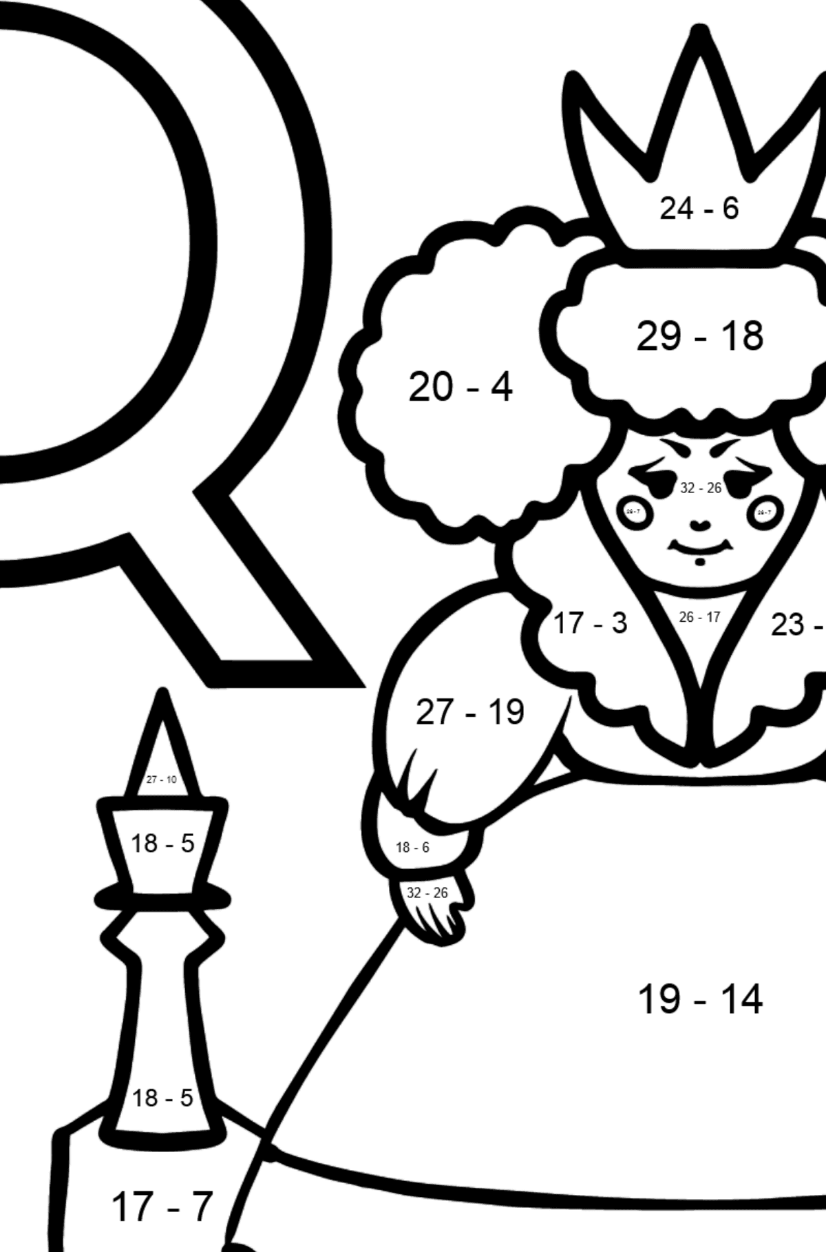 english letter q coloring pages free online